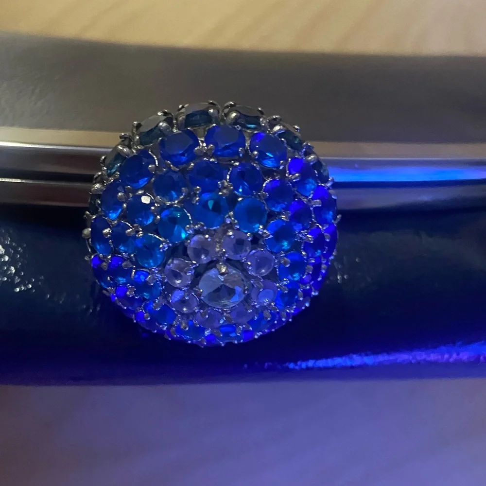 Juice Couture  Blue Clutch with Silver Accents